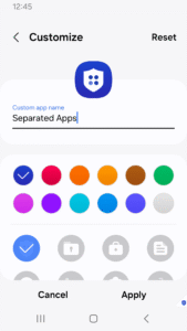 Samsung Separated Apps 3.1.10.10 screenshot 3