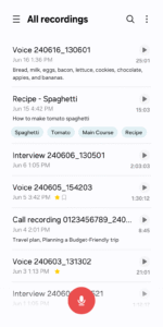 Samsung Voice Recorder 21.5.72.02 screenshot 1
