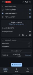 ScreenStream (f-droid version) 4.2.3 screenshot 2