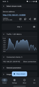 ScreenStream (f-droid version) 4.2.1 screenshot 2