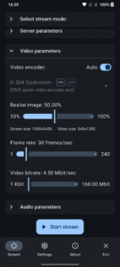 ScreenStream (f-droid version) 4.2.1 screenshot 8