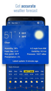 Sense V2 Flip Clock & Weather 8.35.1 screenshot 3