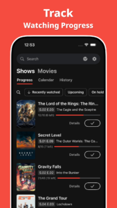 Showly: Track Shows & Movies 3.50.1 screenshot 2