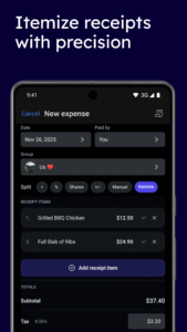 Bill Splitter: SplitMyExpenses 1.0.2 screenshot 4