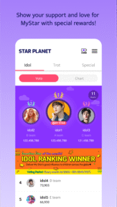STAR PLANET - KPOP Fandom App 3.5.9 screenshot 7