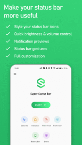 Super Status Bar - Customize 2.10.1 screenshot 1