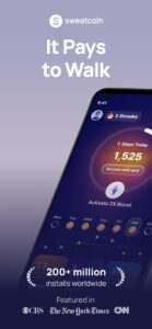 Sweatcoin・Walking Step Counter 208.1.1 screenshot 1