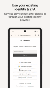 Tailscale 1.84.1-t1b829929a-g5ed91b4a9 screenshot 2