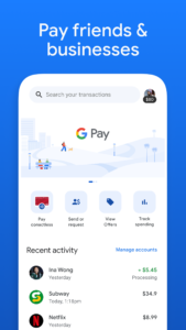 Google Pay: Save and Pay 285.1.1 (arm64-v8a_release_flutter) screenshot 1