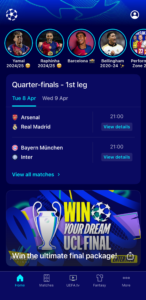 UEFA Champions League Official 14.1.0 screenshot 1