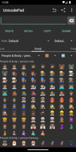 Unicode Pad 2.17.0-fdroid screenshot 3
