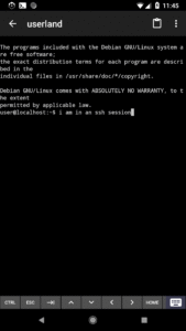 UserLAnd - Linux on Android 25.09.12 screenshot 2
