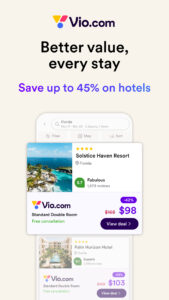 Vio: Hotels & travel deals 2.3.1 screenshot 1