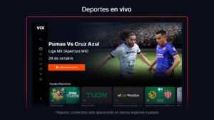 ViX:TV, Deportes y Noticias (Android TV) 4.38.0_tv screenshot 10
