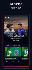 ViX:TV, Deportes y Noticias (Android TV) 4.38.0_mobile screenshot 3