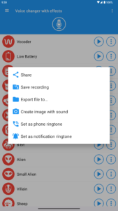 Voice changer with effects screenshot 13