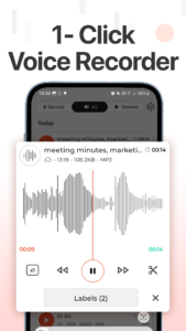 Voice Recorder - XVoice Lite 4.7 screenshot 2