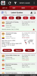 Volcanoes & Earthquakes 2.16.0 screenshot 2