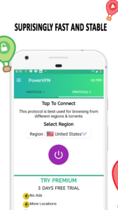 Power VPN : Fast & Secure VPN 2.2.1 screenshot 1