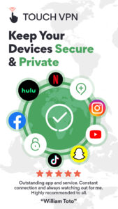 Touch VPN - Fast Hotspot Proxy 3.3.6 screenshot 1