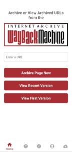 Wayback Machine screenshot 1