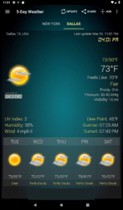 Weather & Clock Widget 6.5.4.7 screenshot 10