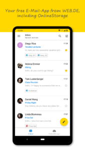 WEB.DE Mail & Cloud 8.12.1 screenshot 1