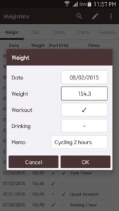 WeightWar - Weight Tracker 2.10.36 screenshot 8