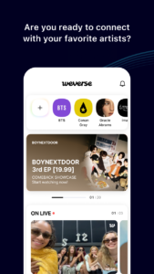 Weverse: Connect with Artists 3.4.6 screenshot 2