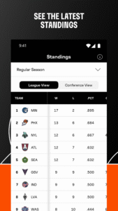 WNBA - Live Games & Scores 18.4.2 screenshot 15