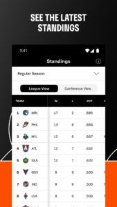 WNBA - Live Games & Scores 18.4.2 screenshot 7