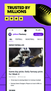 Yahoo Fantasy Sports: NBA, MLB 11.18.0 screenshot 4