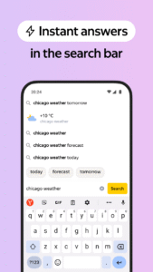 Yandex Browser (beta) 25.8.5.93 screenshot 2
