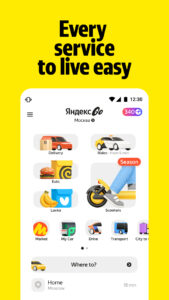 Yandex Go: Taxi Food Delivery 5.33.0 screenshot 1