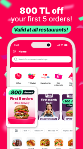 Yemeksepeti - Food & Grocery 25.22.0 screenshot 1
