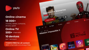 youtv - ТV, movies, Android TV 4.26.28 screenshot 1